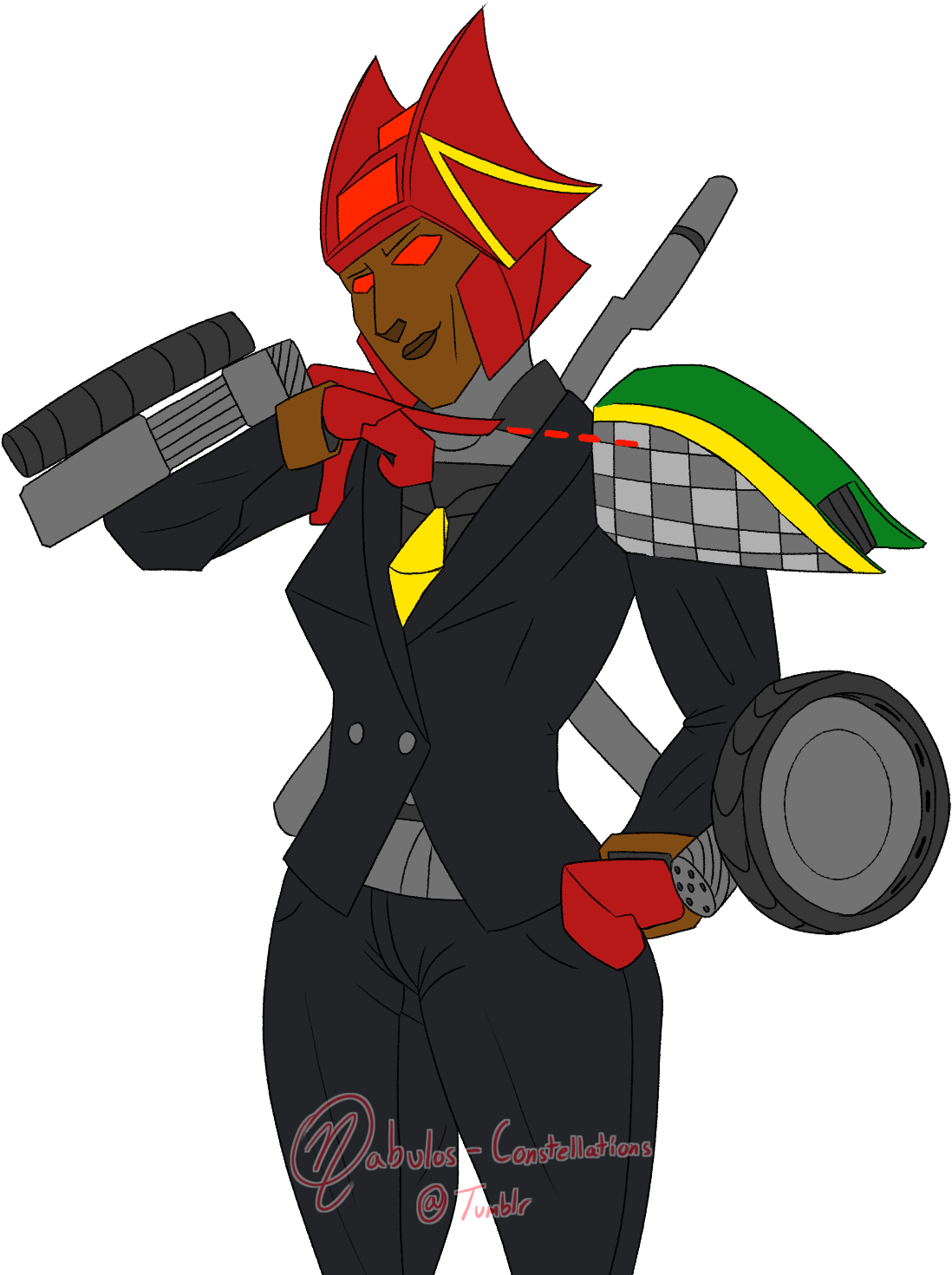 Another In My Line Of Transformers In Clothes Series - Cartoon Clipart (1128x1478), Png Download