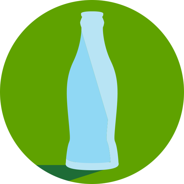 Glass Bottle Clipart (600x600), Png Download