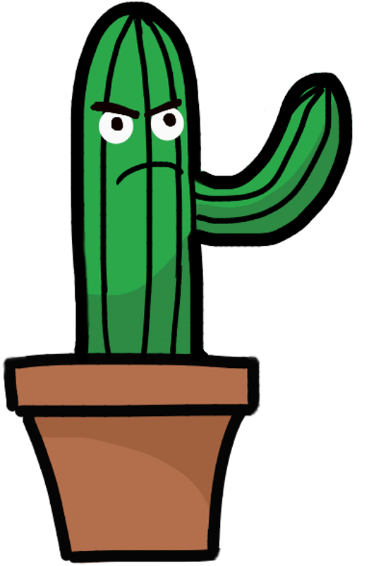 Mad Sticker - Hedgehog Cactus Clipart (1024x1821), Png Download