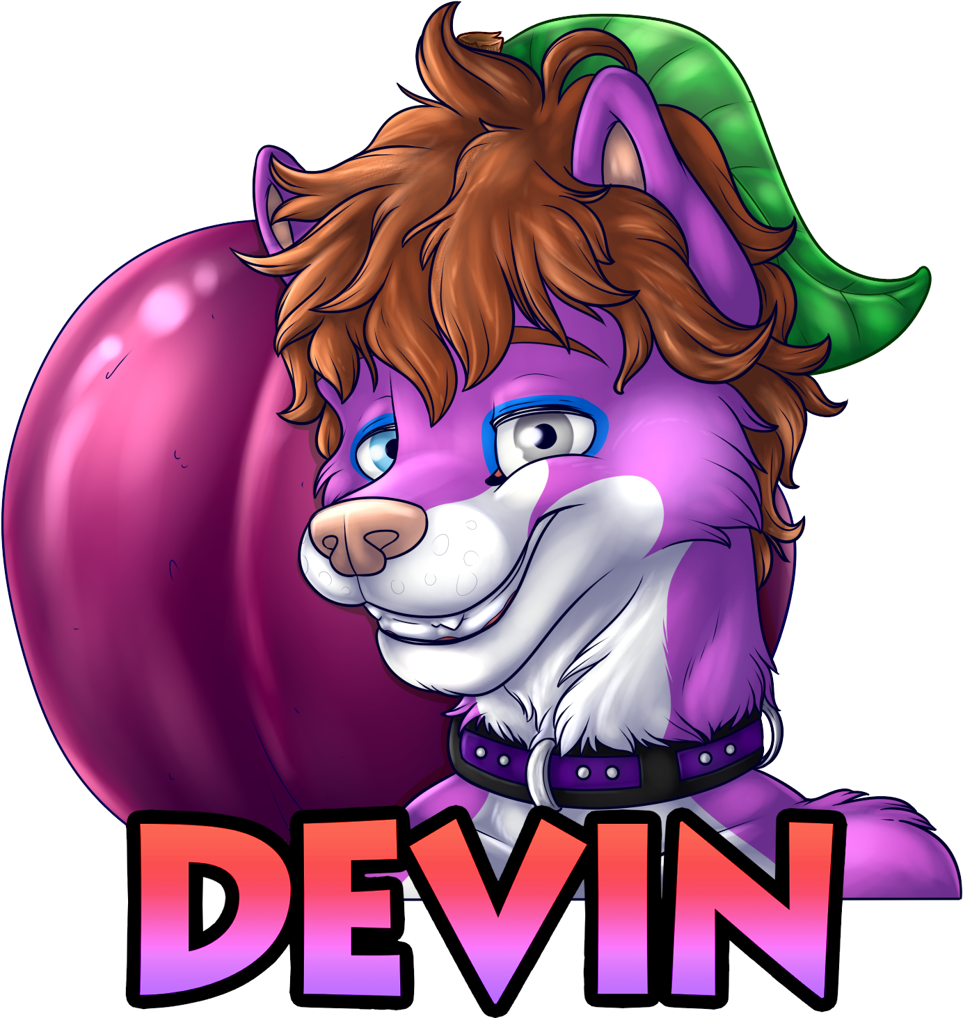 Flavor Badge~plum - Cartoon Clipart (1500x1500), Png Download