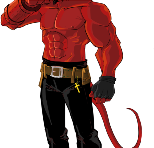 Hellboy Clipart Transparent - Hellboy Cartoon - Png Download (640x480), Png Download