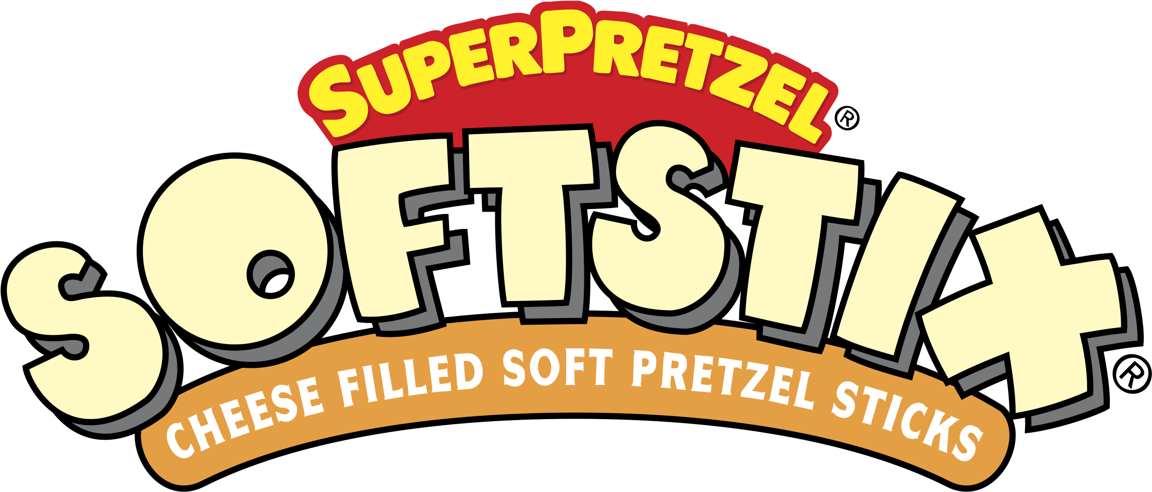 Super Pretzel Softstix Logo Png Transparent - Super Pretzel Clipart (2289x979), Png Download