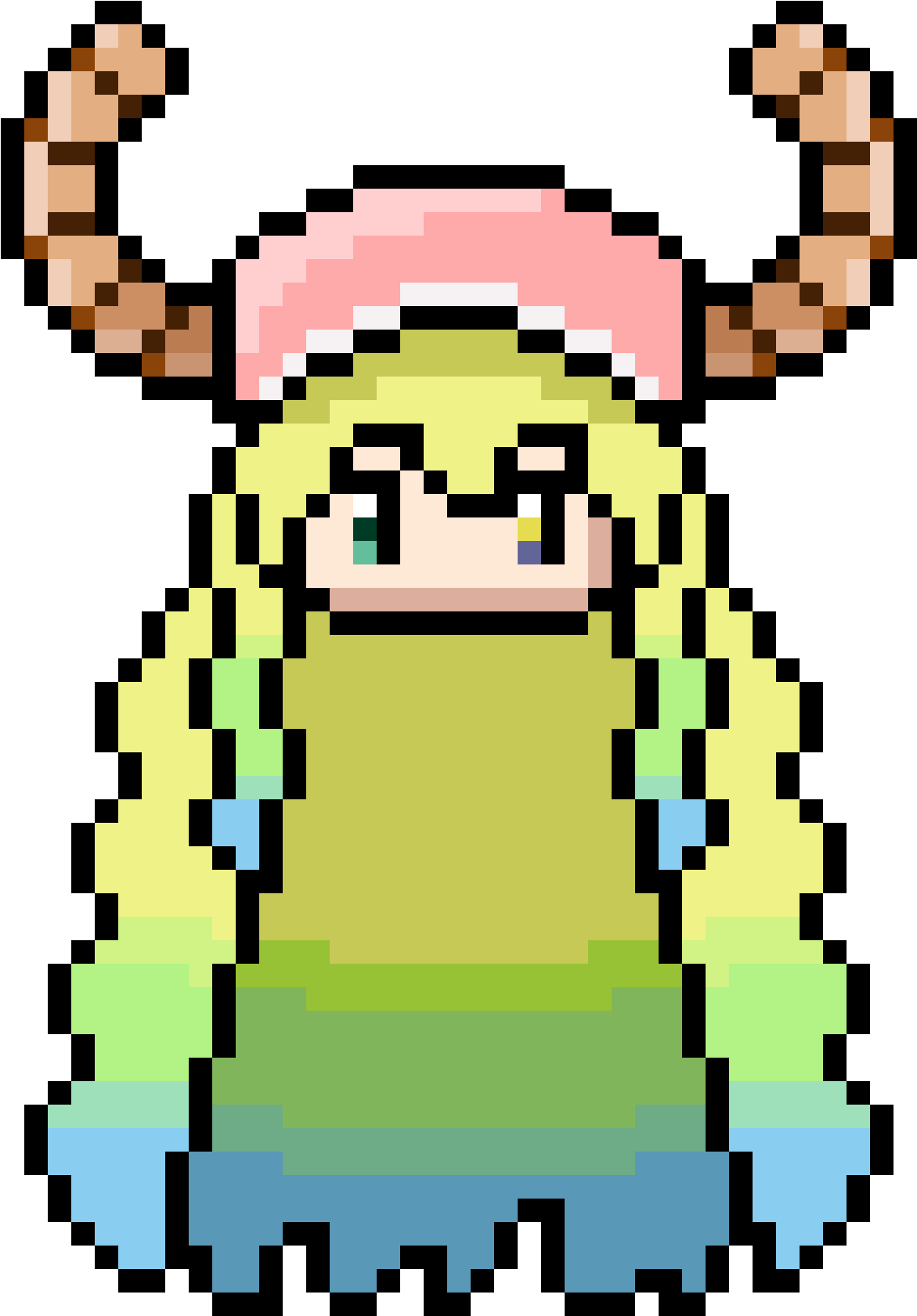 Fan Maidpixel Art For Lucoa - Baldi's Basics Player Clipart (1171x1681), Png Download