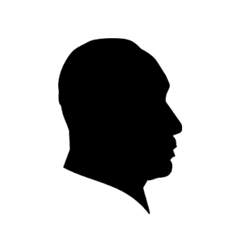 Tayo Adenmosun - Silhouette Portrait De Face Clipart (787x786), Png Download
