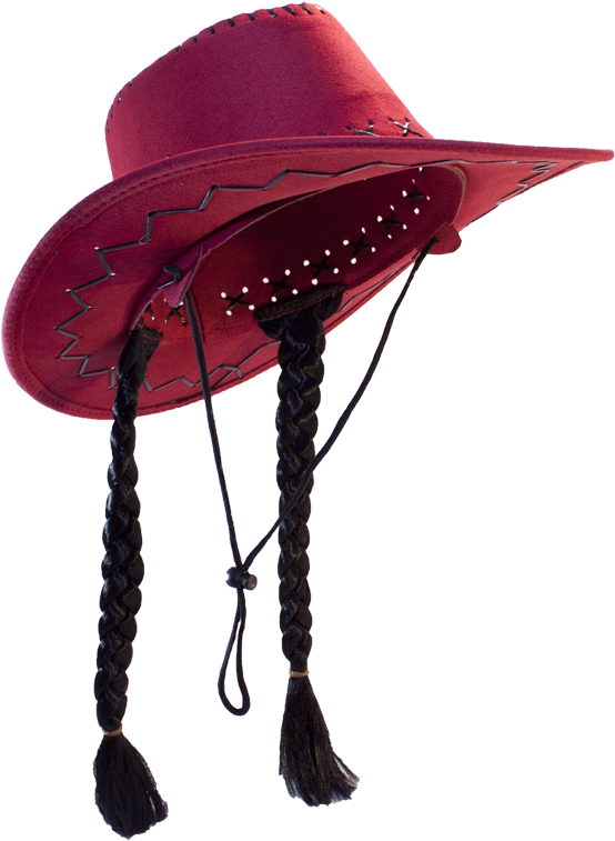 14373 Red Hat Black - Cowboy Hat Clipart (600x856), Png Download