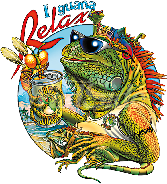 Iguana Relax Clipart (675x675), Png Download