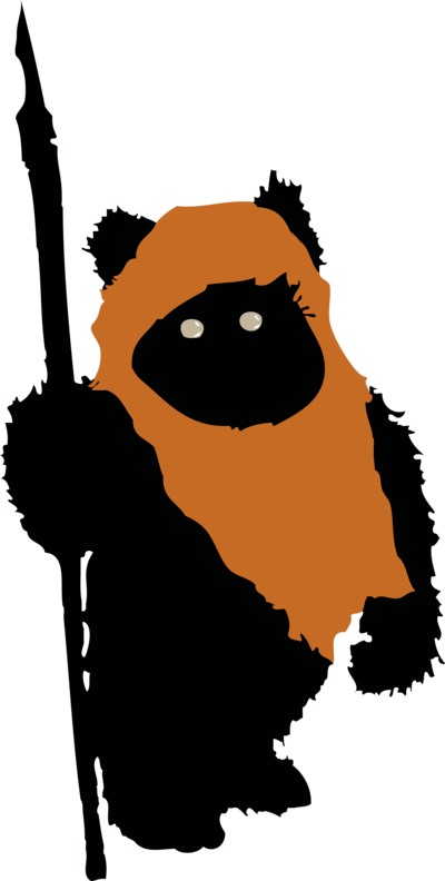 Star Wars Ewok Vector Clipart (400x792), Png Download