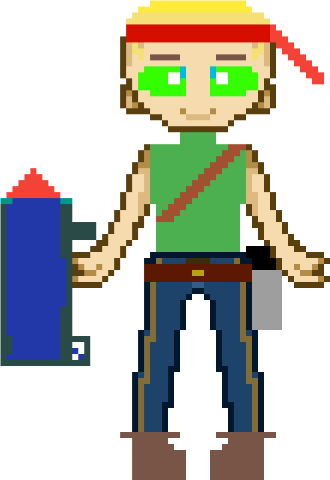 Cartoon , Png Download - Pixel Simple Clipart (661x961), Png Download