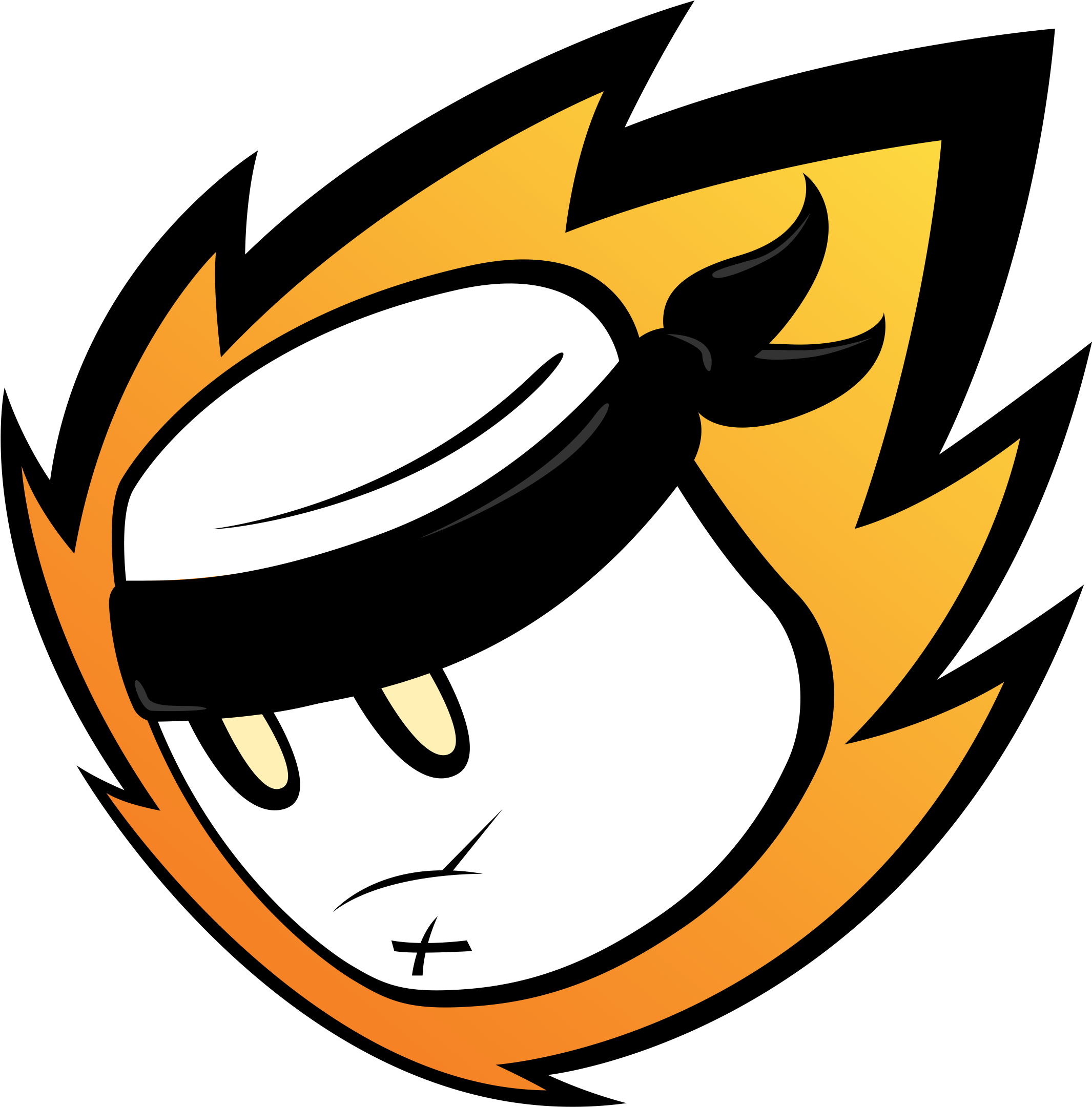 Illustrator Orange Eyes No Text - Mnm Gaming Clipart (2195x2240), Png Download