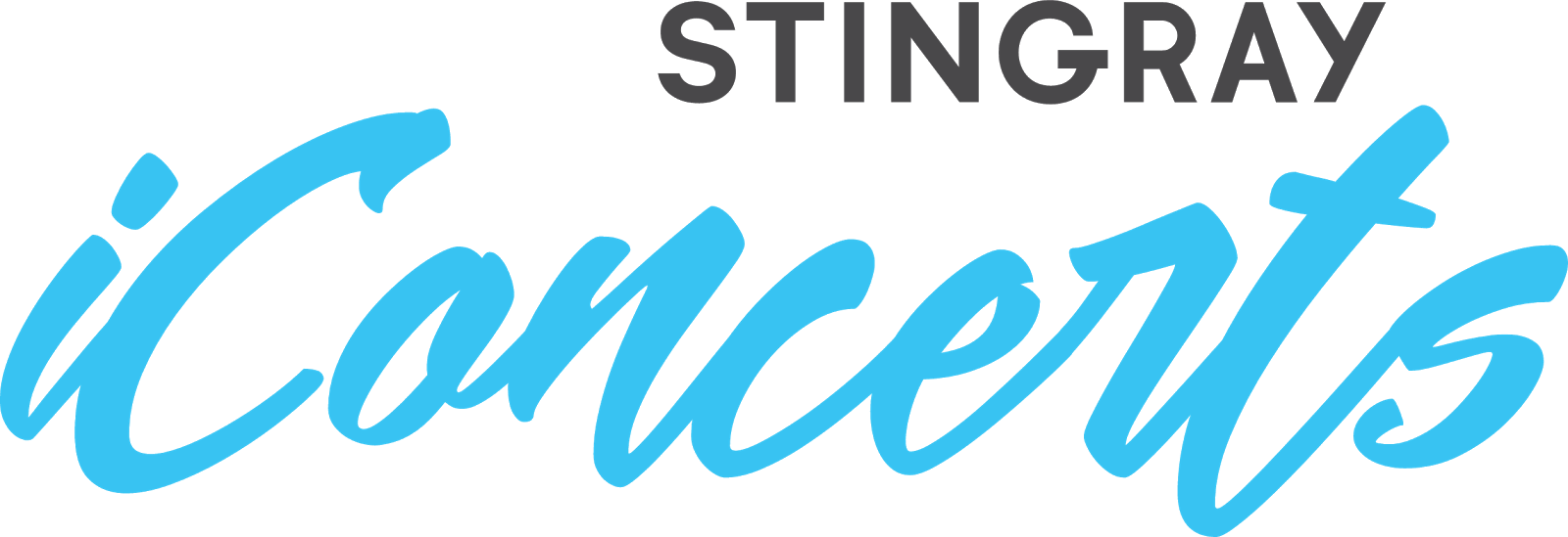 Stingray Png - Stingray Iconcerts Logo Png Clipart (1600x549), Png Download