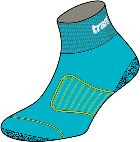 Scuba Blue / Lime Punch - Sock Clipart (600x828), Png Download