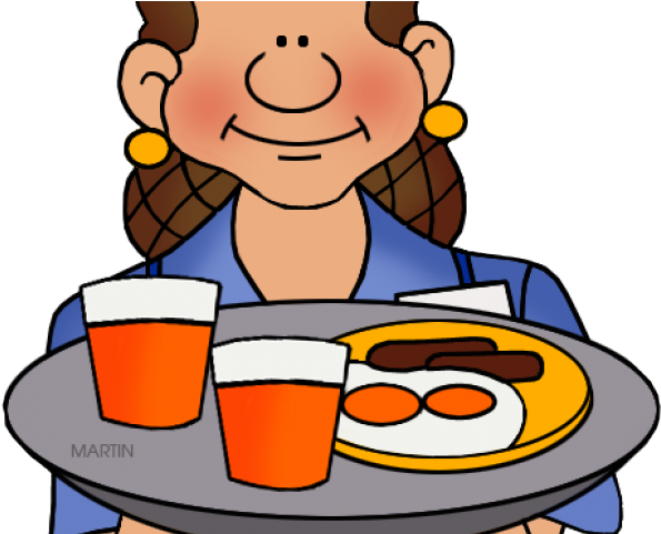 Pendent Clipart Waiter - Waitress Clip Art - Png Download (640x480), Png Download