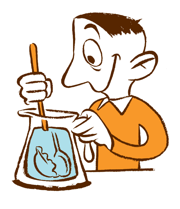 Gently Press Bags With The Back Of The Spoon Until Clipart (864x864), Png Download