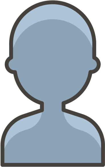 Bust In Silhouette Emoji Clipart (866x650), Png Download