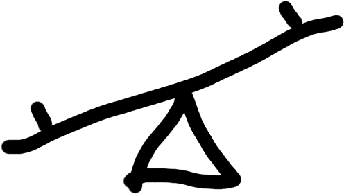 Transparent Clipart Of Seesaw - Png Download (640x480), Png Download