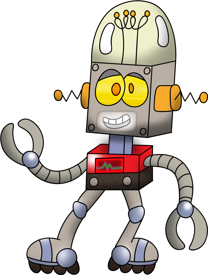 Changes From The Original Robot Jones - Cartoon Clipart (738x952), Png Download