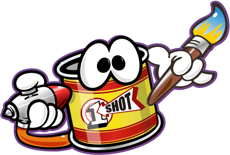 1shot-largecan - One Shot Paint Clipart - Full Size Clipart (#3808795