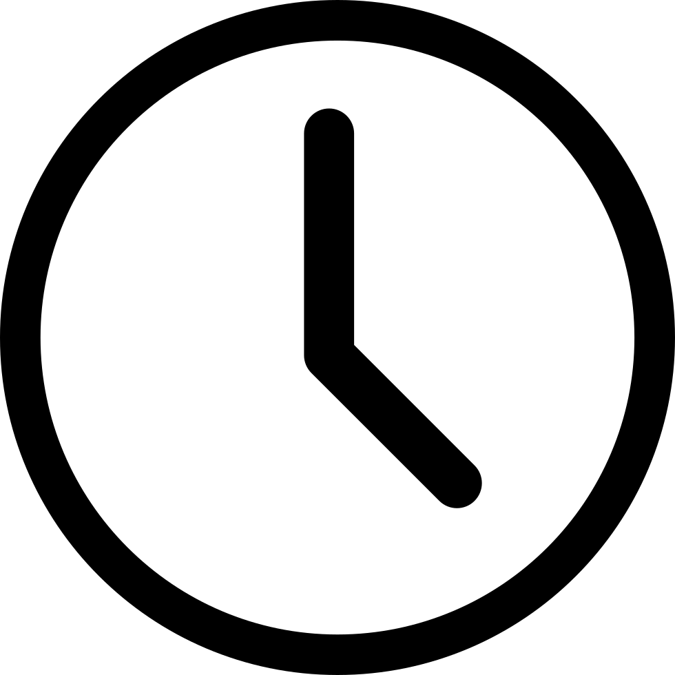 Png File - Clock Icon Clipart (980x980), Png Download