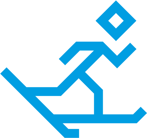 Cross Country Skiing - Sign Clipart (1000x600), Png Download