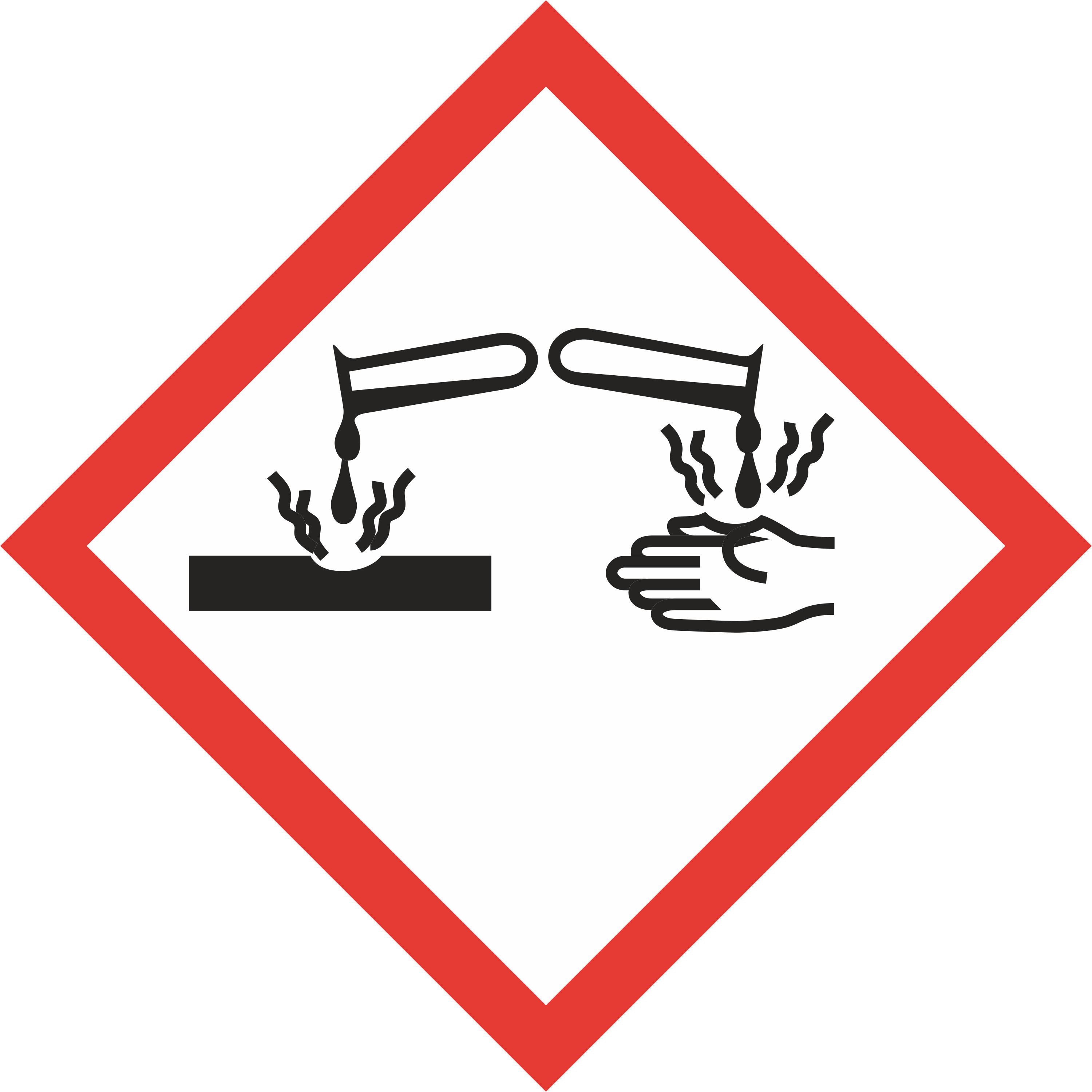 Ghs05 - Corrosion - Sistema Globalmente Armonizado Corrosivo Clipart (3000x3000), Png Download