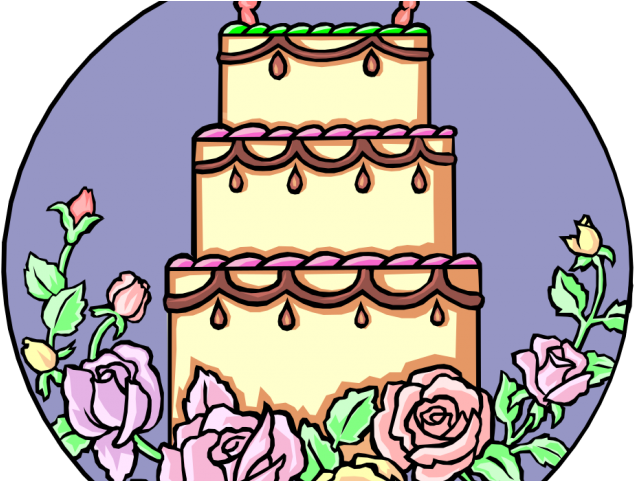 Wedding Cake Clipart Layered Cake - Png Download (640x480), Png Download