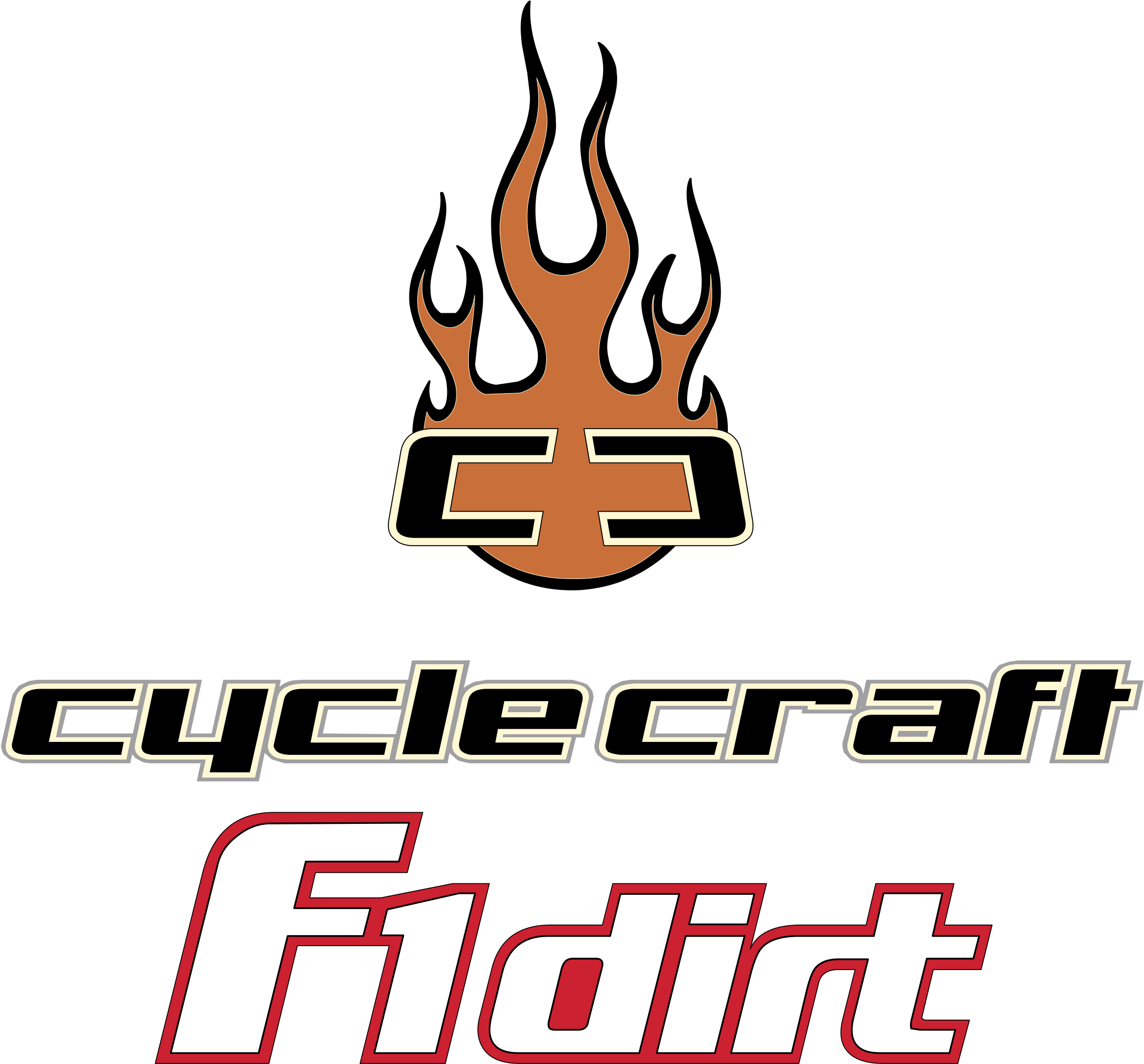 Cyclecraft F1 Dirt Logo Png Transparent , Png Download - Emblem Clipart (2191x2038), Png Download