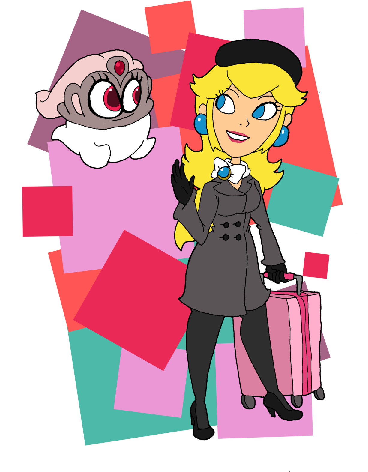 A Little Super Mario Odyssey Fanart That Doesnt Feature - Cartoon Clipart (1280x1617), Png Download