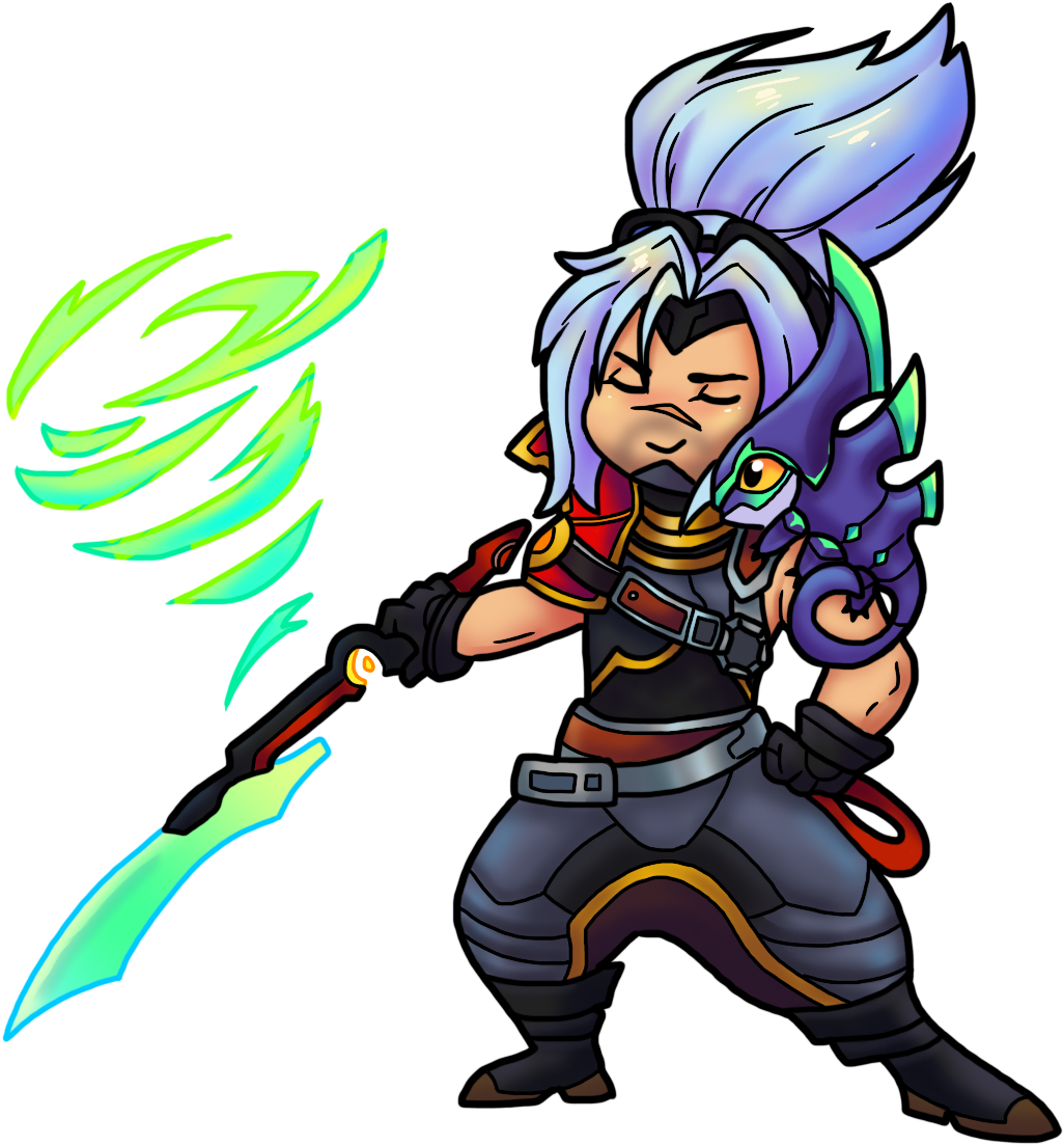 I Have Only Made Two Of These So Far - Fan Art Odyssey Yasuo Clipart (1145x1177), Png Download