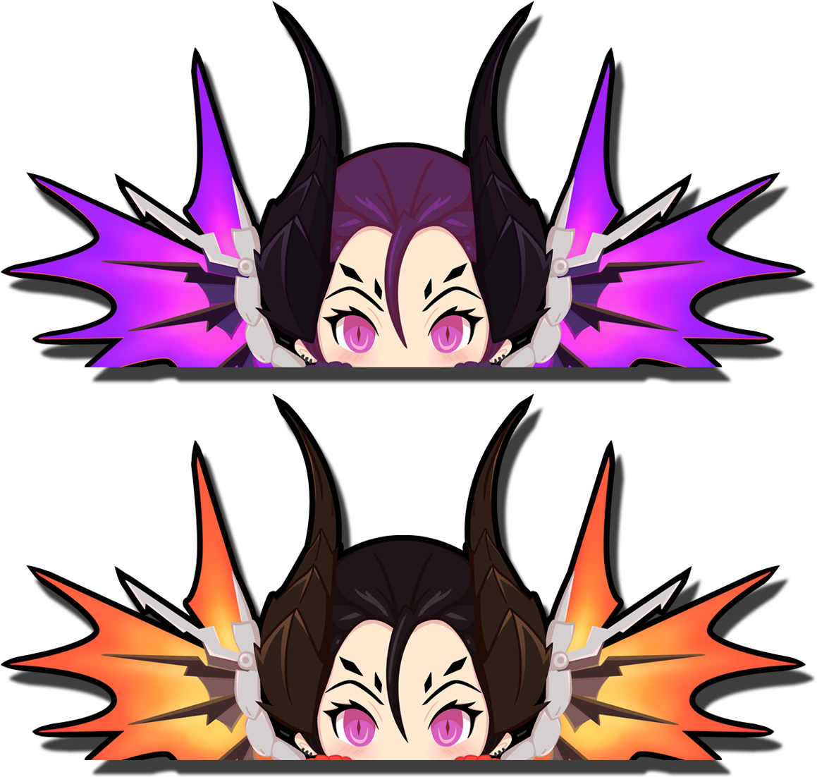 Next Prev Image Of Imp Mercy And Devil Mercy Peekers - Cartoon Clipart (1200x1200), Png Download
