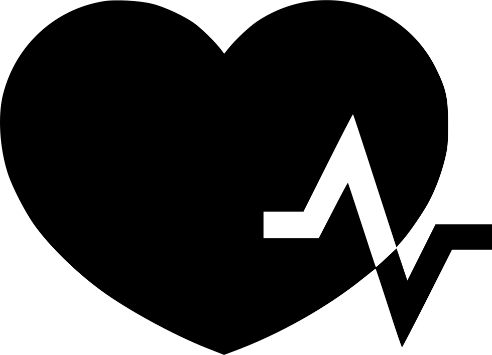 Heartbeat Svg Heart Drawing - Heart Clipart (980x708), Png Download