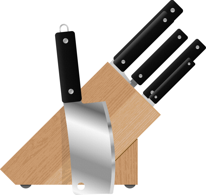 Facas Kitchen Art, Recipe Books, Clip Art, Cook, Baking - Kitchen Vector - Png Download (800x759), Png Download