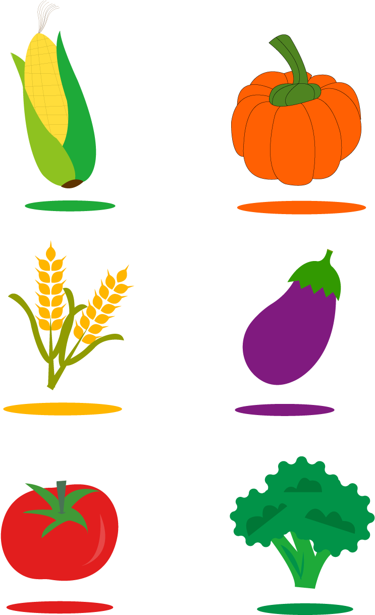 Citrouille Maïs Blé Aubergine Image Png Et Vectorielle - Vector Graphics Clipart (1024x1369), Png Download