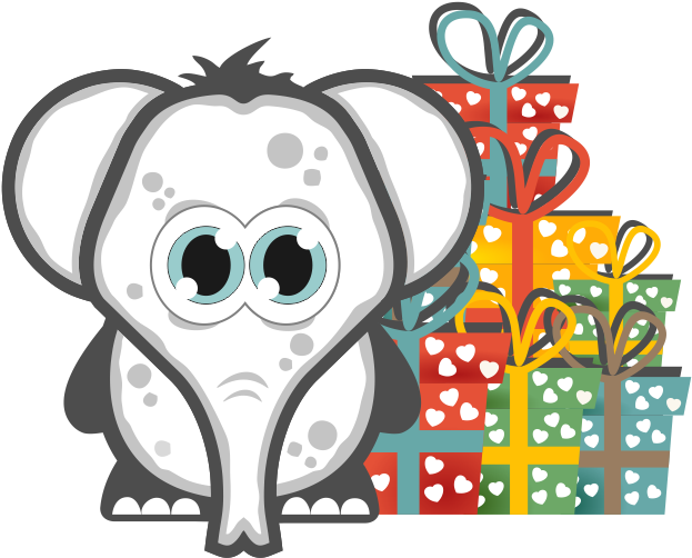 White Elephant Gift Exchange - White Elephant Gift Exchange Download Clipart (623x502), Png Download