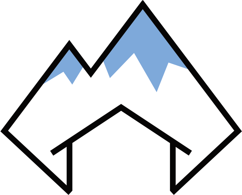 Logo Blue White Mountain - Head Of The Church Clipart (850x900), Png Download