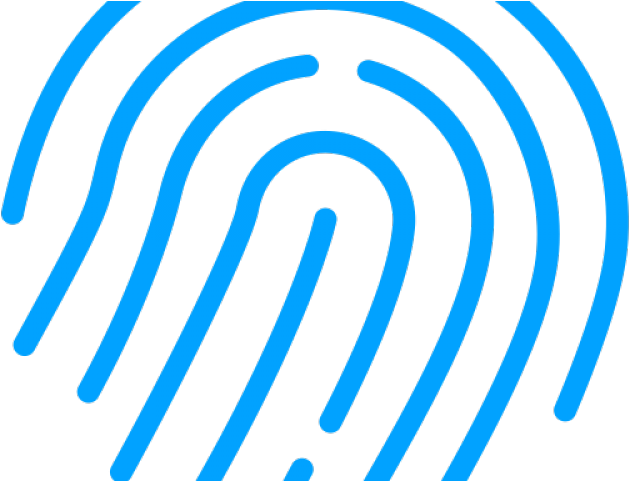 Fingerprint Clipart Blue - Png Download (640x480), Png Download
