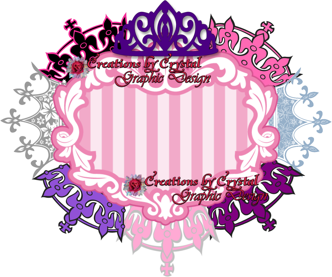 Cbycgraphicdesign Custom Borders, Creations By Crystal - Tiara Clip Art - Png Download (1400x1200), Png Download