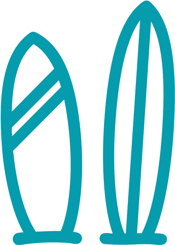 A Semi-private Lesson Allows You And A Friend To Learn - Surf Boards Icon Clipart (1000x1000), Png Download