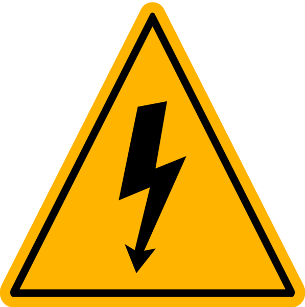 Safety Signs High Voltage Clipart (597x600), Png Download