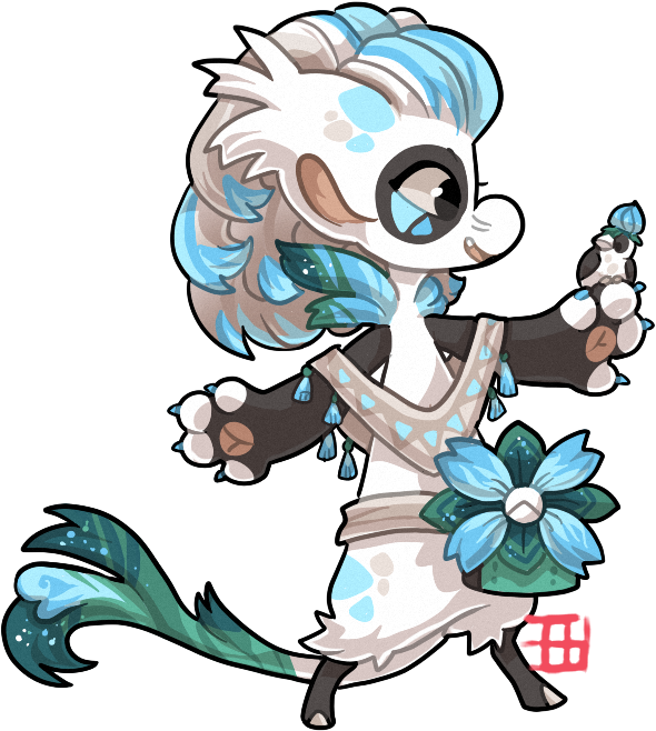 Jpg Free Download Bagbean Tracker Mana Finch Blossom - Cartoon Clipart (637x699), Png Download