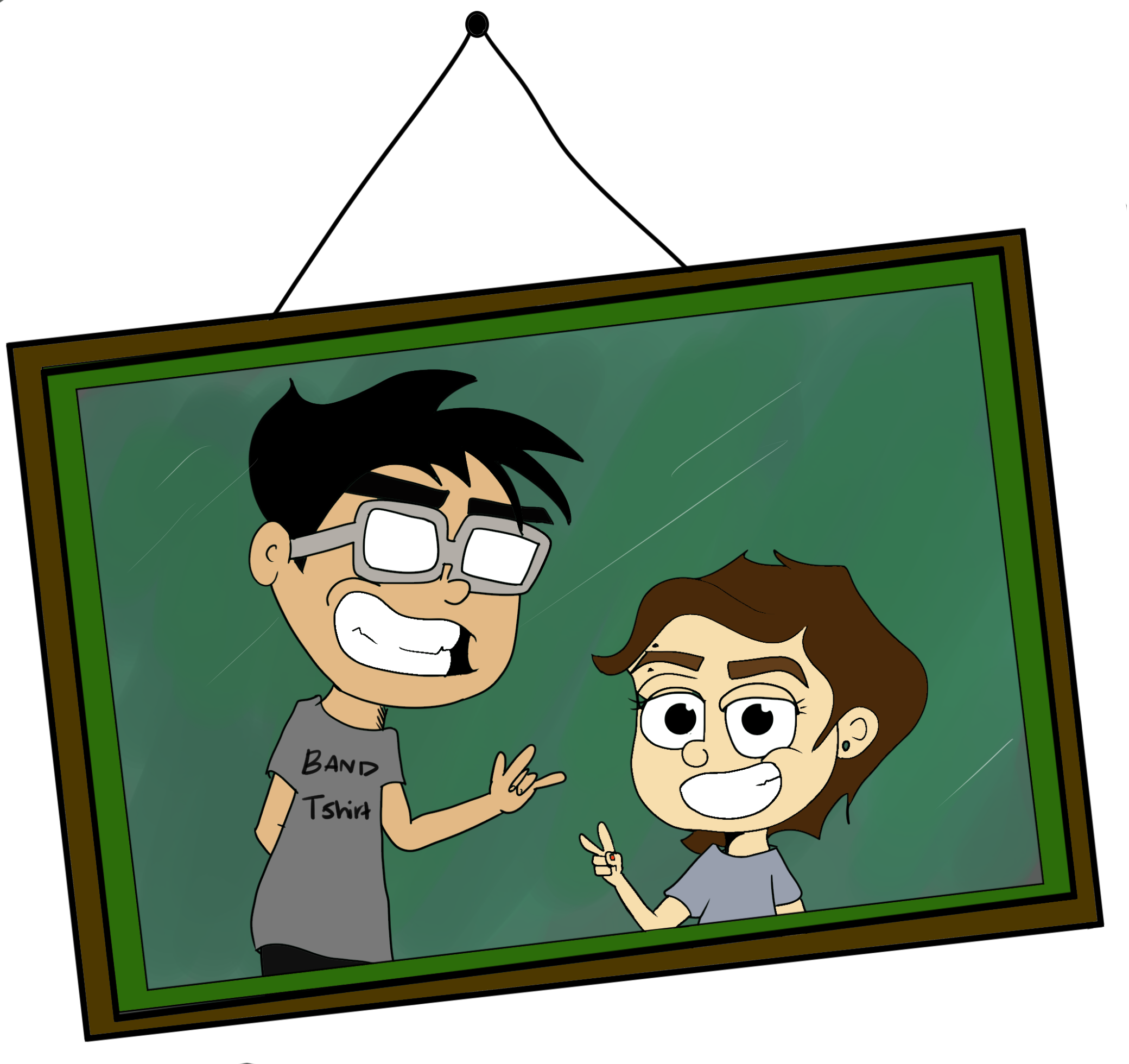 We Origonally Had A 'tacky Old Lady Home Wallpaper' - Cartoon Clipart (2080x1960), Png Download