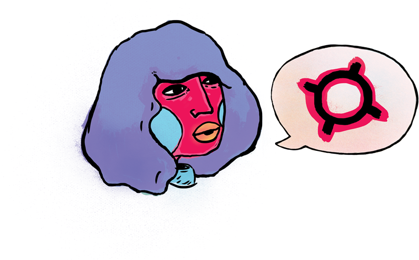 Liisbeth Power Of The Feminie Jj Steevs Speech Bubble - Cartoon Clipart (1000x606), Png Download