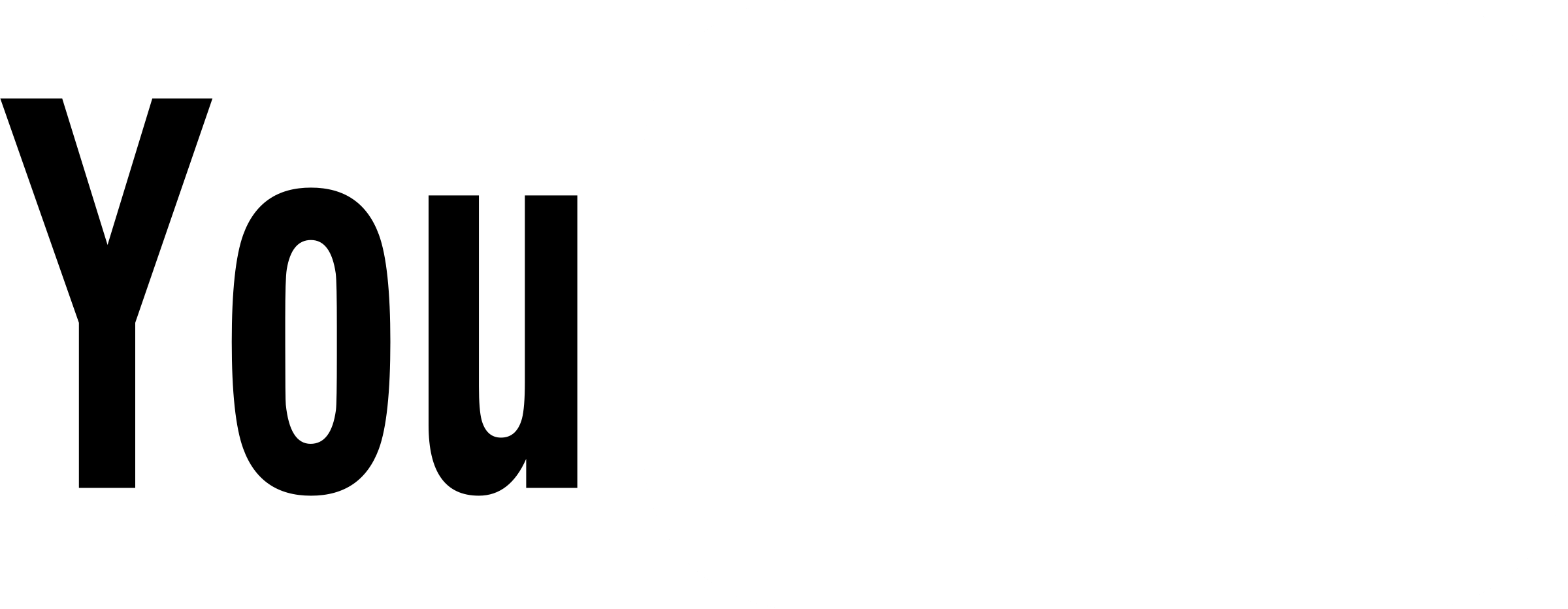 Png Svg Vector Freebie - Youtube Clipart (2400x933), Png Download