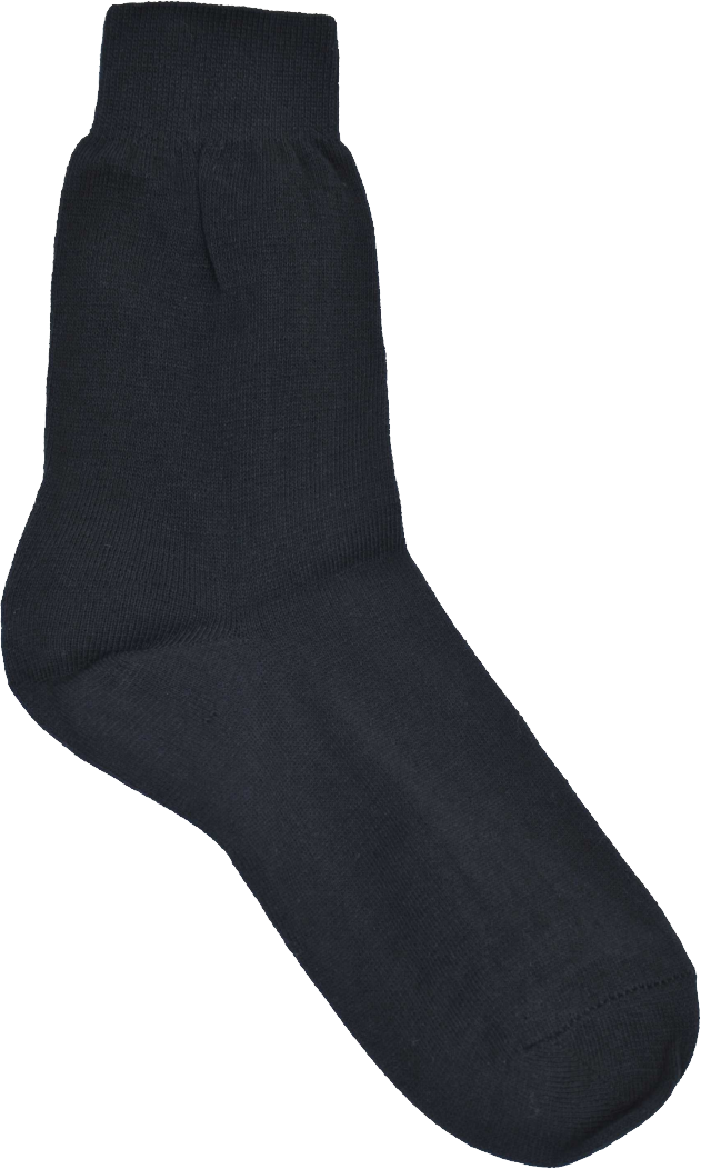 Black Socks - Sock Clipart (631x1052), Png Download