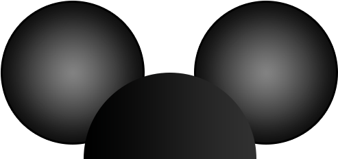 Mouse-ears Clipart (645x860), Png Download