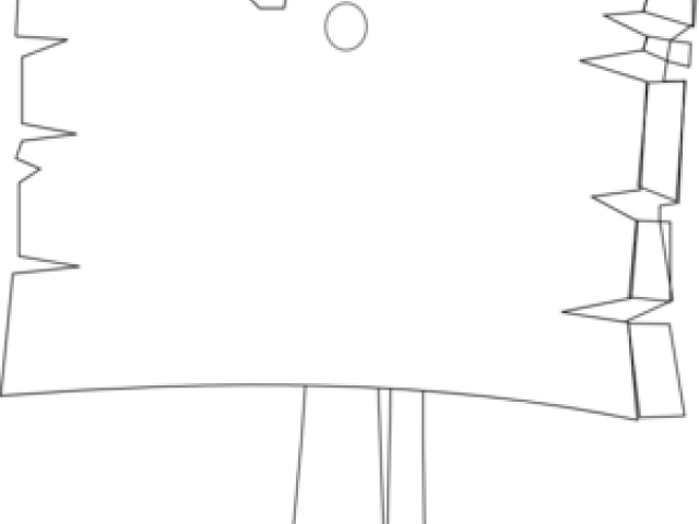 Signboard Clipart Black And White - Circle - Png Download (640x480), Png Download