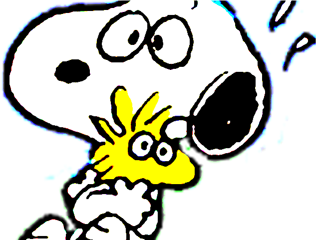 Bowling Clipart Snoopy - Snoopy And Woodstock Scared - Png Download (640x480), Png Download