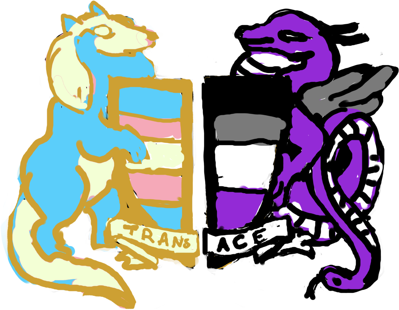 “ Pangur And Grim Clipart (1280x1024), Png Download