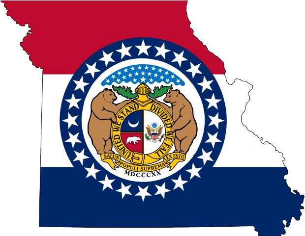 Industrial Worker Clipart General Welfare - Missouri Flag - Png Download (640x480), Png Download