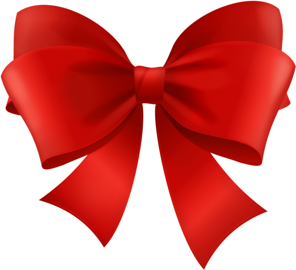 Bow Red Transparent Image Clipart (600x548), Png Download