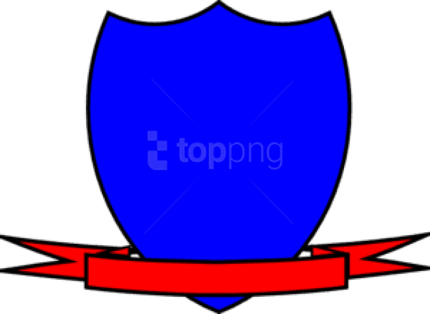 Free Png Shield Clipart Png Png Image With Transparent - Shield With Ribbon For Logo (850x621), Png Download